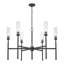 Lustre noir mat 6 lumières Esme-123223102