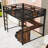 Queen Two Drawers Metal Loft Bed With Desk And Ladder