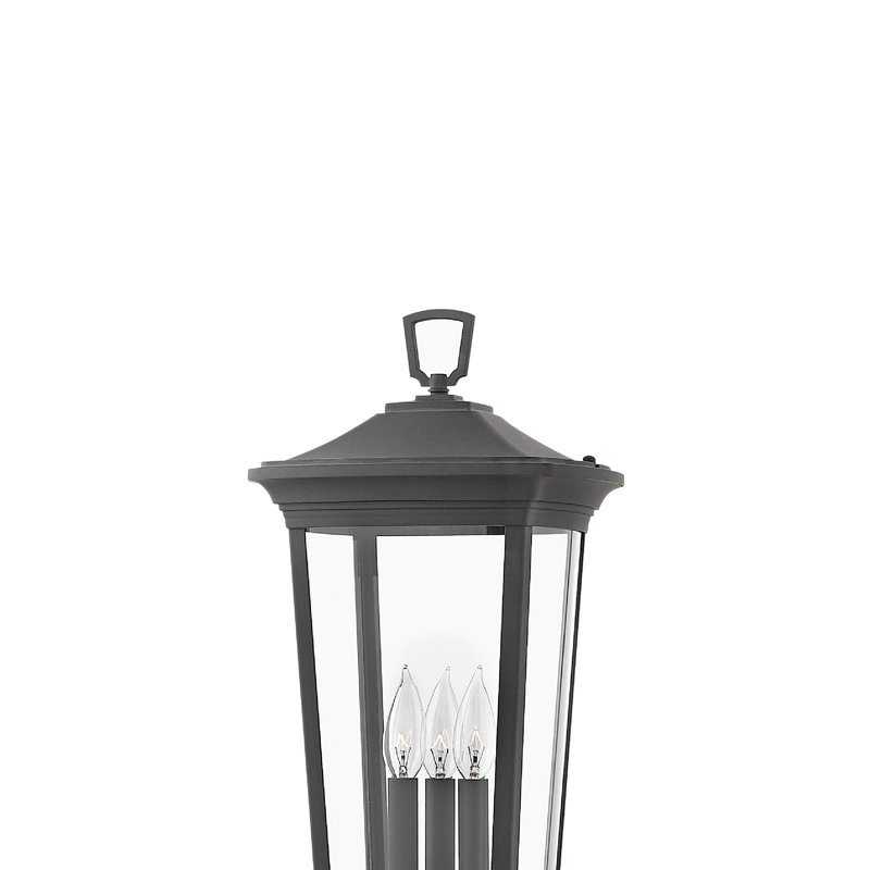 Bromley 1-Light Outdoor 22.75" Post Light, Museum Black