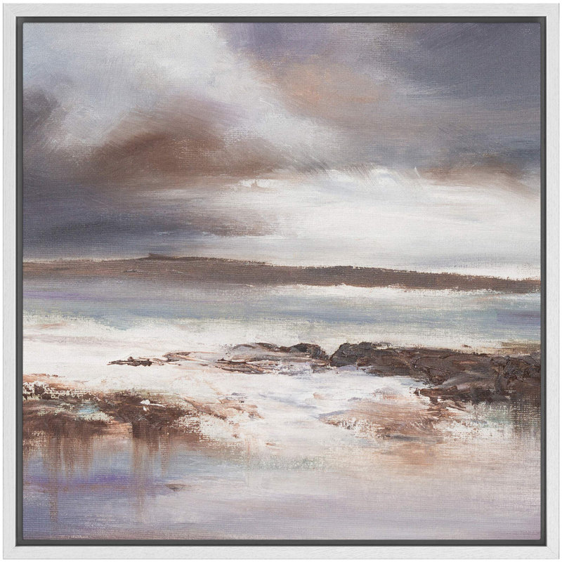 Gris, brun, couleur blanche, champ, formes abstraites, art moderne, alternative dramatique, encadrée sur toile, Blanc