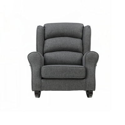 Fabien Gray Fabric Rocking Chair