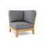 Luxe Outdoor Teak Corner Wedge Lounge Chair