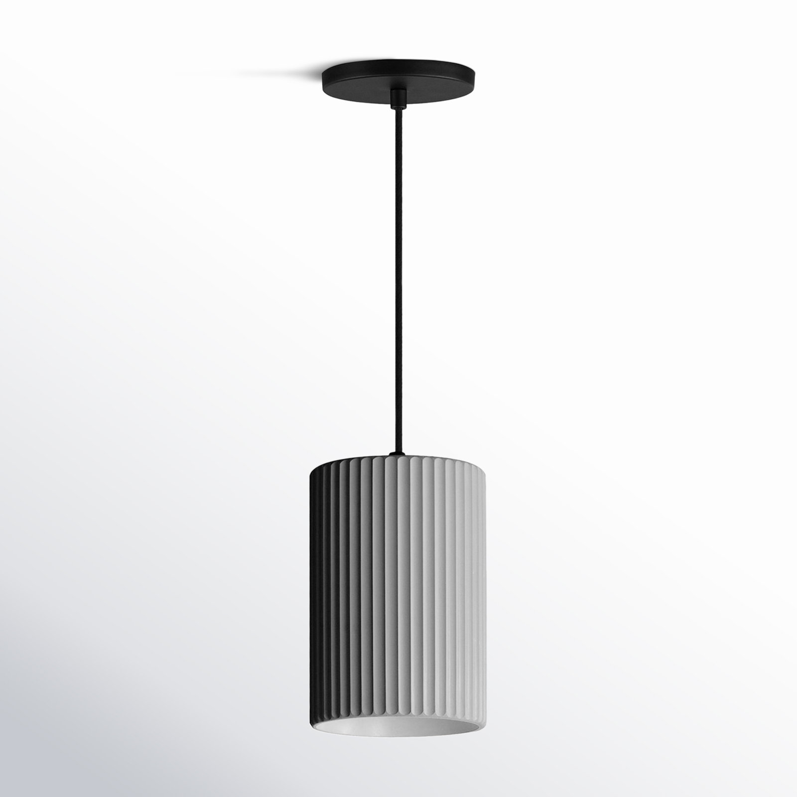 Calcott 1 - Light Cylinder Pendant, Gray, Gray