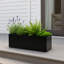 Jardinière rectangulaire Kozyard 38 po L x 15 po l x 16 po H, jardinière en méta pour utilisation intérieure et extérieure par tous les temps, avec trous de drainage et doublure de culture amovible pour plantes, fleurs et arbustes