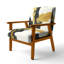 Chaise avec accoudoirs rembourrée Geometric IV-1951322359-2064762567