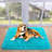 Noahas Door Mat Indoor Entrance,2X3 Shaggy Small Teal Blue Area Rug For Entryway,Non-Slip Fluffy Entry Bedroom Rug,Soft Plush Bedside Throw Kids Carpet-1489931288