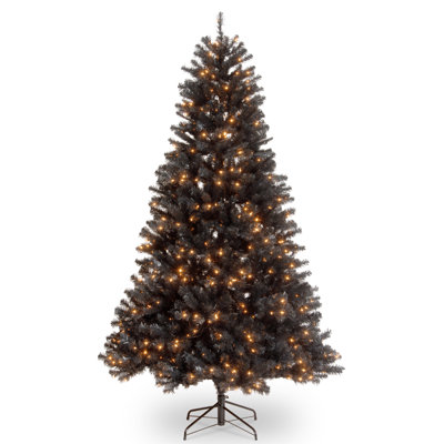 78"" H Green Fir Cashmere Christmas Tree with 450 LED Lights -  National Tree Company, NRVK7-300-65