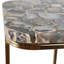 Sagebrook Home 24X15" Agate Top C-Table, White/Gold-1821522421