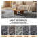 Soft Shag Area Rug for Bedroom Nursery,Gray