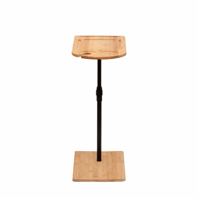 Couch Tray Table Bamboo Height Adjustable Side Table