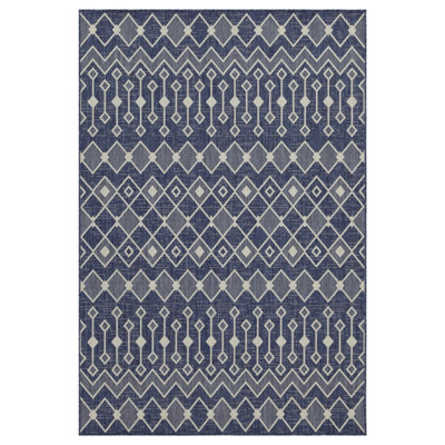 Tapis bleu intérieur / extérieur Sunshine