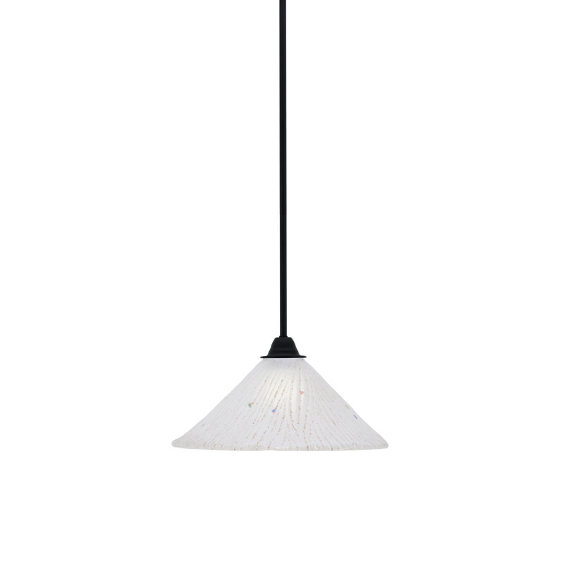 Luminaire suspendu Paramount, Blanc, crème, H 7 po x l 12 po