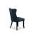 7 Piece Dining Set Consists of a Rectangle Kitchen Table with Butterfly Leaf and 6 Polyester Fabric Upholstered Chairs, Black-2022111267-2058985271