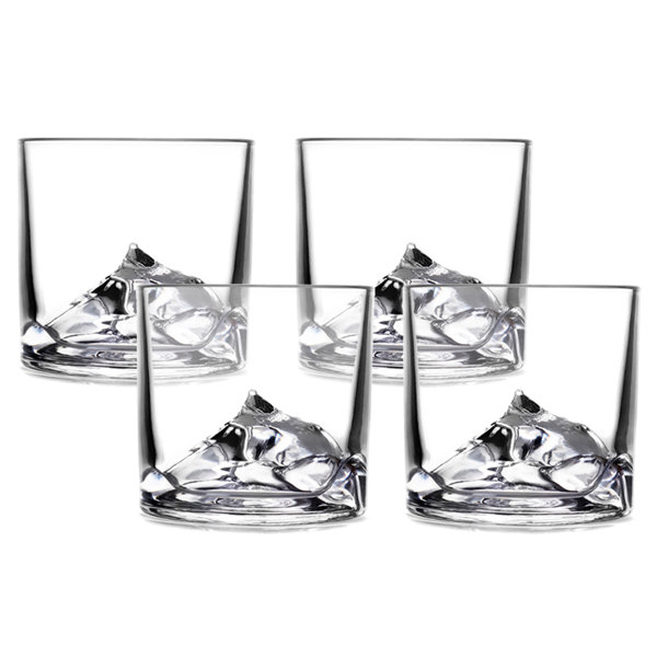 Glacier Whiskey Glass with Ice Mold 10 oz Godinger Silver Art Co 2