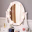Ensemble coiffeuse avec tabouret et miroir Celerina