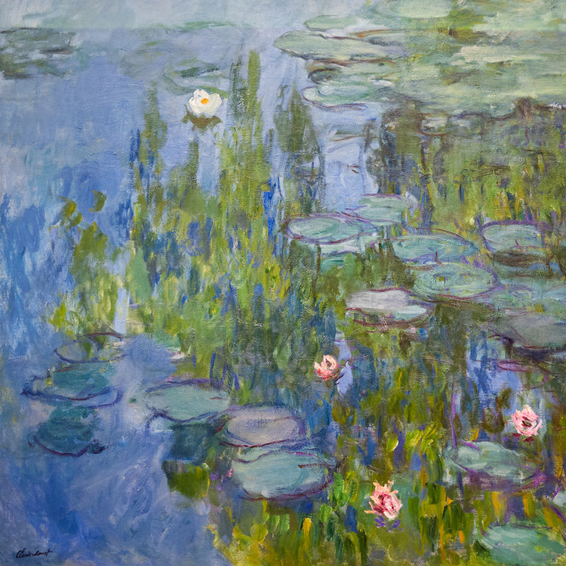 Monet nénuphars II par Claude O. Monet, H 30 po x l 30 po