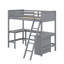 Lit mezzanine simple avec tablettes et bureau-1495502022