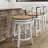 Cathair Swivel Counter Stool with Solid Wood Frame-1732749846-1732749847