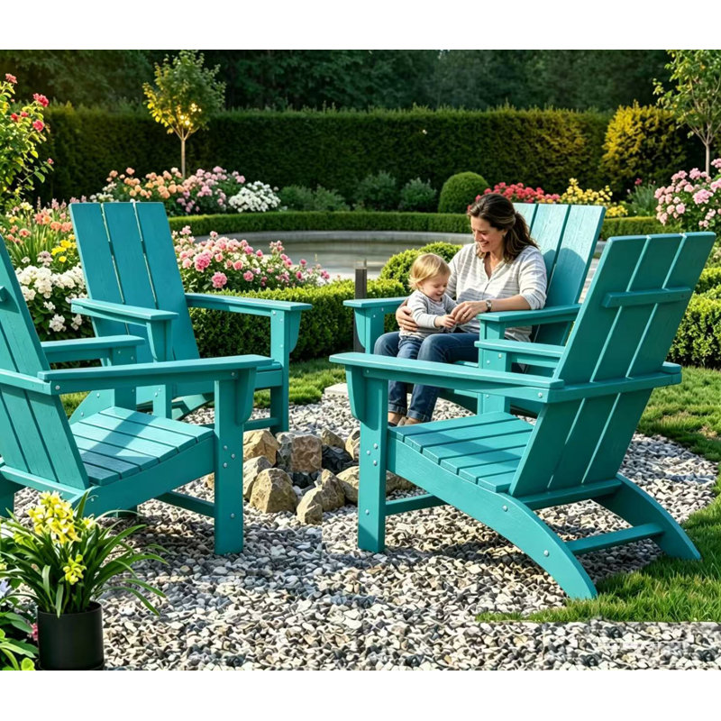 Barbour Outdoor Adirondack Chair, Aruba Blue