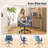 Speckled Chenille Swivel Chair With Flip-Up Arms For Cross-Legged-1119199103-1119199089