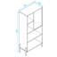 Sasun 153.5cm H x 72.5cm W Standard Bookcase-1304393540