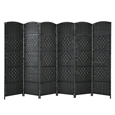 Dozier 271 cm W x 180 cm H 6 - Panel Solid Wood Folding Room Divider