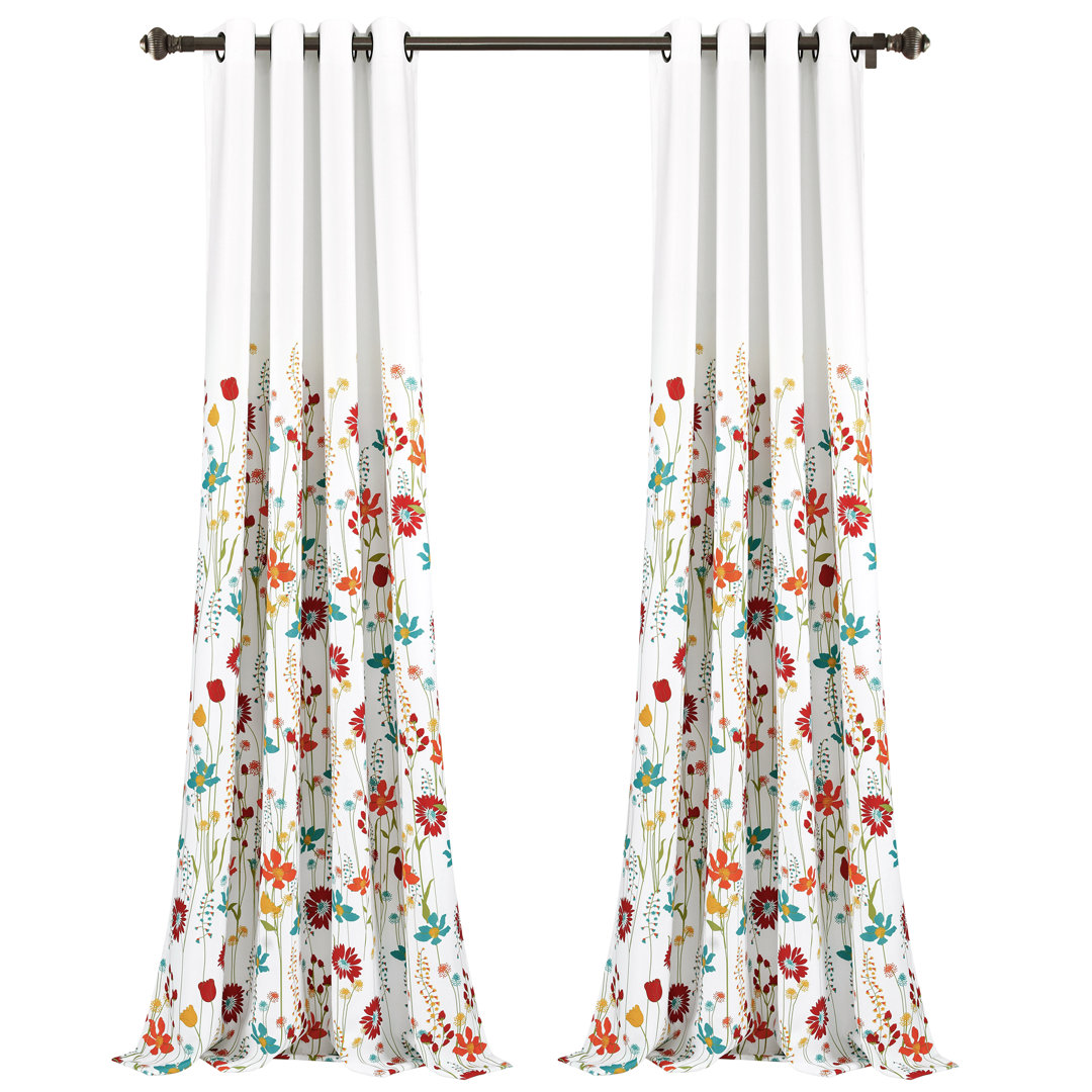 Clarissa Polyester Room Darkening Curtain Pair (Set of 2) Lush Decor Curtain 