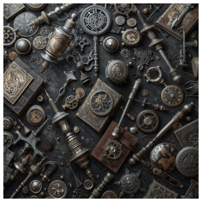 Steampunk Gears Clocks Comforter