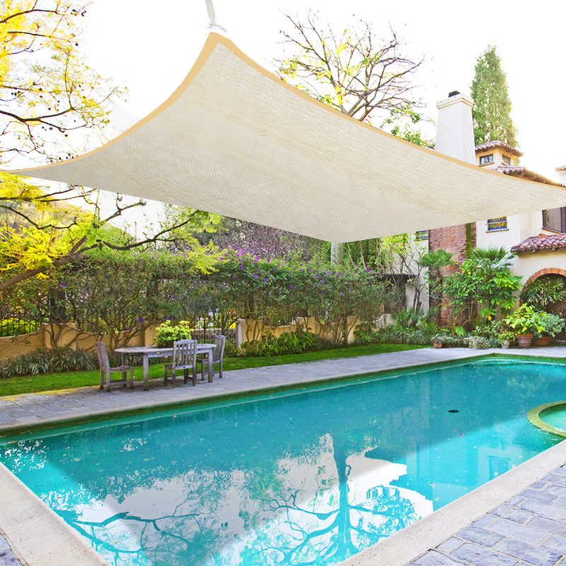 Dunanney Rectangular Shade Sail, Cream, 400cm W x 300cm L