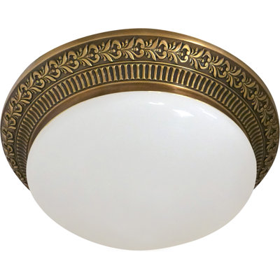 Fosdick Glass LED Semi Flush Mount