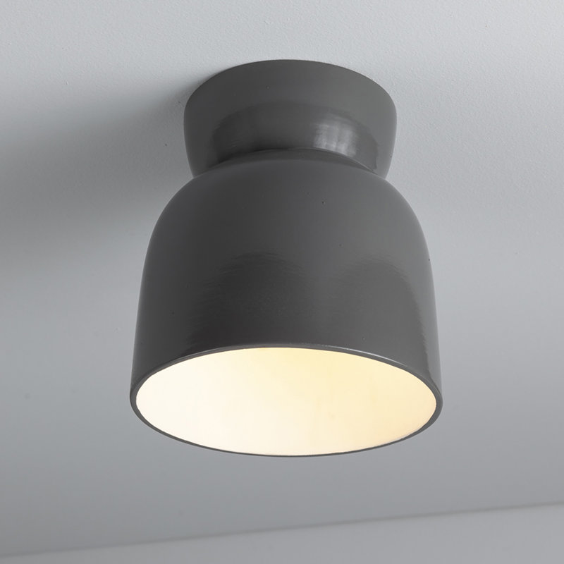 Logan Radiance - Hourglass Flush-Mount, Gloss Grey, LED (Integrated)