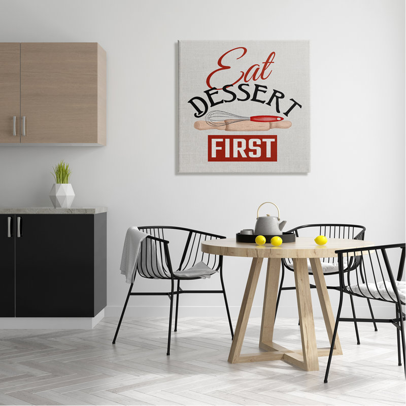 «Trinat Eat Dessert» par Kim Allen, H 30 po x l 30 po x P 1,5 po