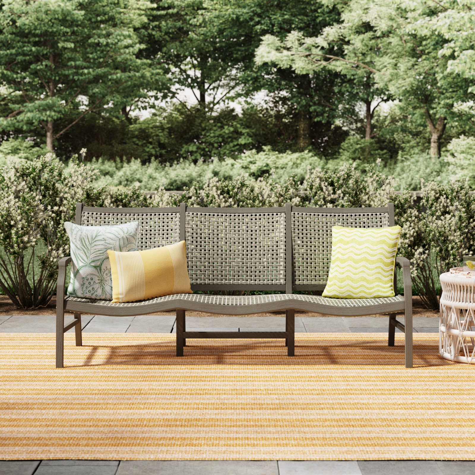 Sawyer 78'' Teak Outdoor Patio Sofa
