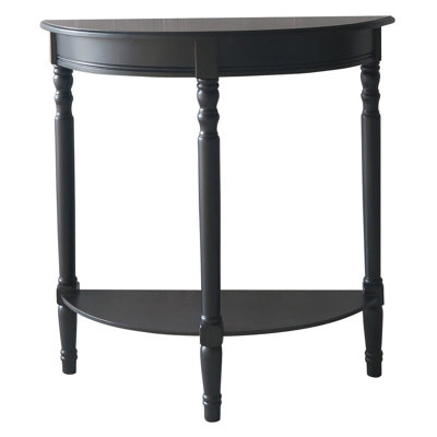 80cm Solid Wood Top Console Table