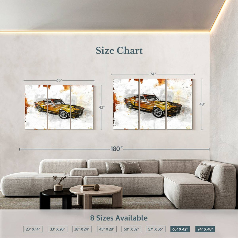Mehar Car Rust, 42" H x 65" W