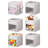mDesign Fabric Baby Nursery Storage Cube with Front Window-363231751-363231758