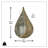 Lattice Tear Drop Votive Candle Holder