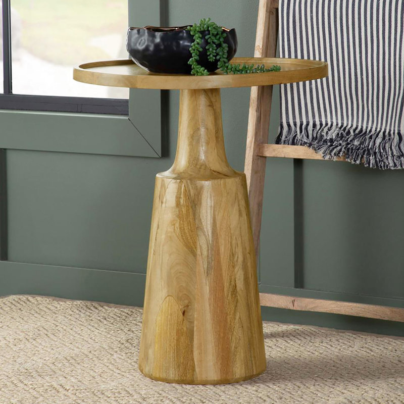 Table d'appoint à piédestal pour salon, chambre à coucher