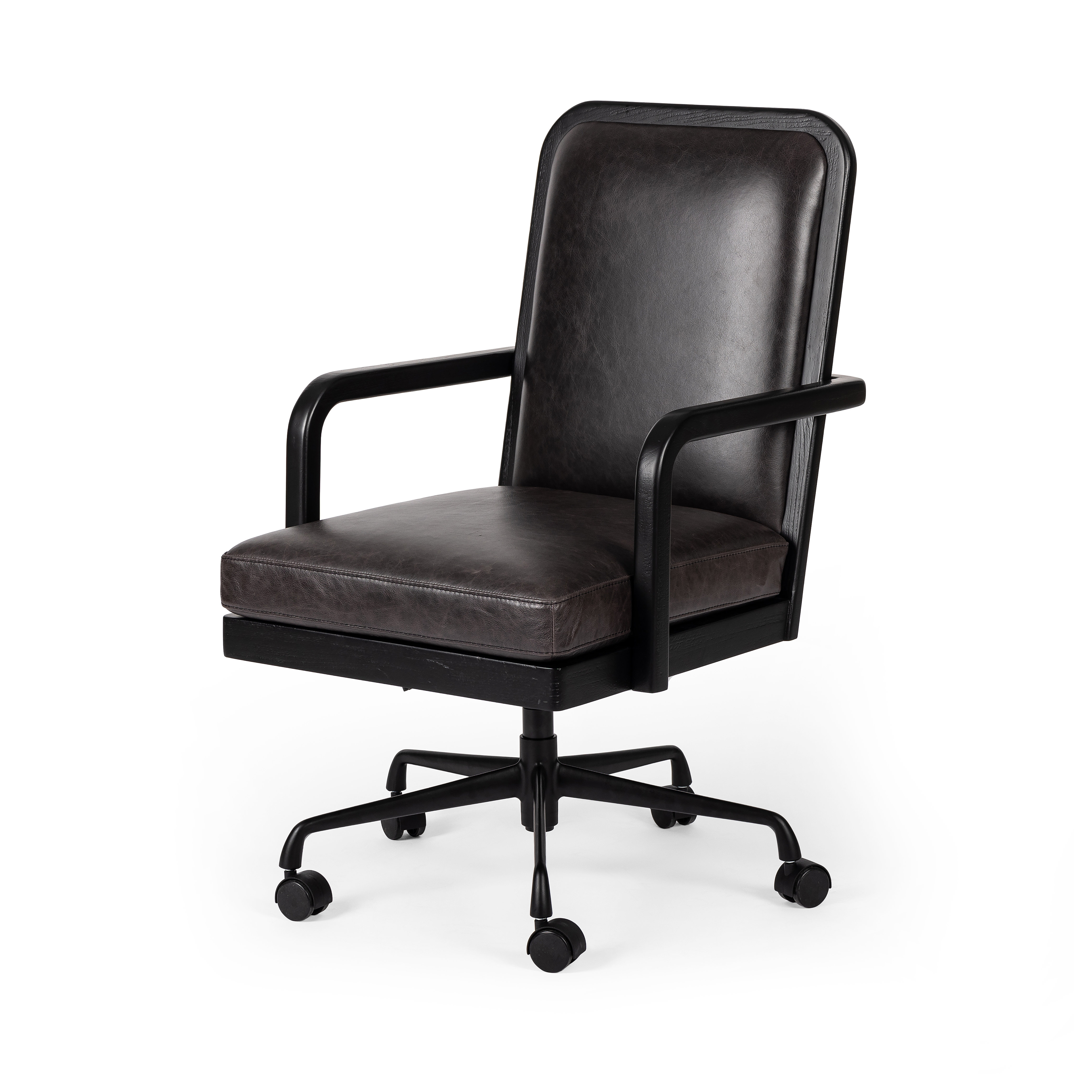 17 Stories Grawn Genuine Leather Task Chair