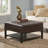 Rectangle Tufted Upholstered PU Ottoman