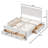 Wood Platform Bed Frame With 6 Drawers, Storage Bed, No Box Spring Needed-1358524810