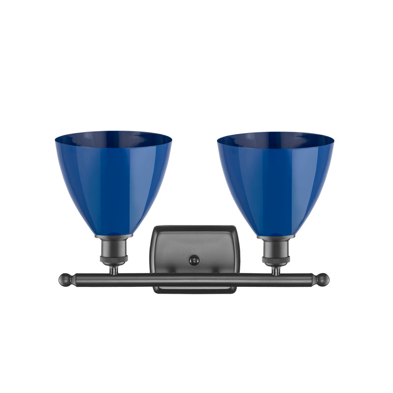 Amylee 2 - Light Dimmable Vanity Light, Blue, Oil Rubbed Bronze
