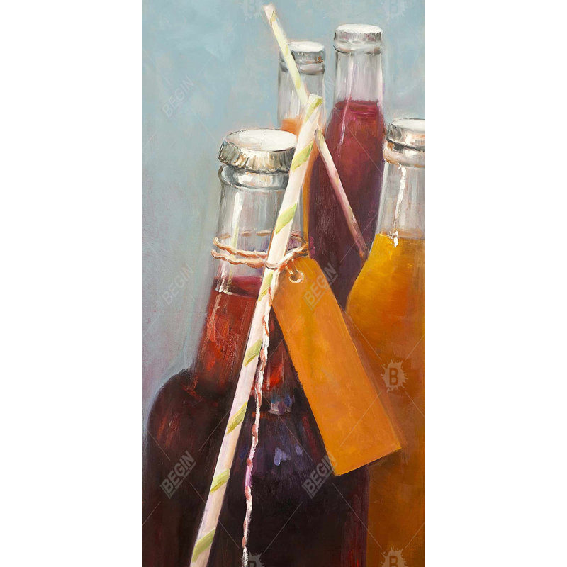 Summer drinks - 15.75"x31.50" Desk mat
