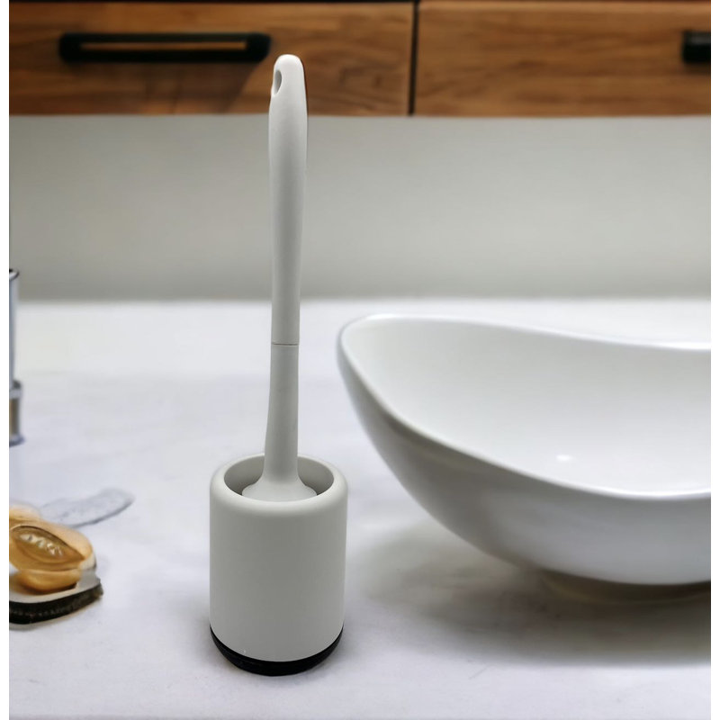 Ensemble de brosse de toilette en plastique