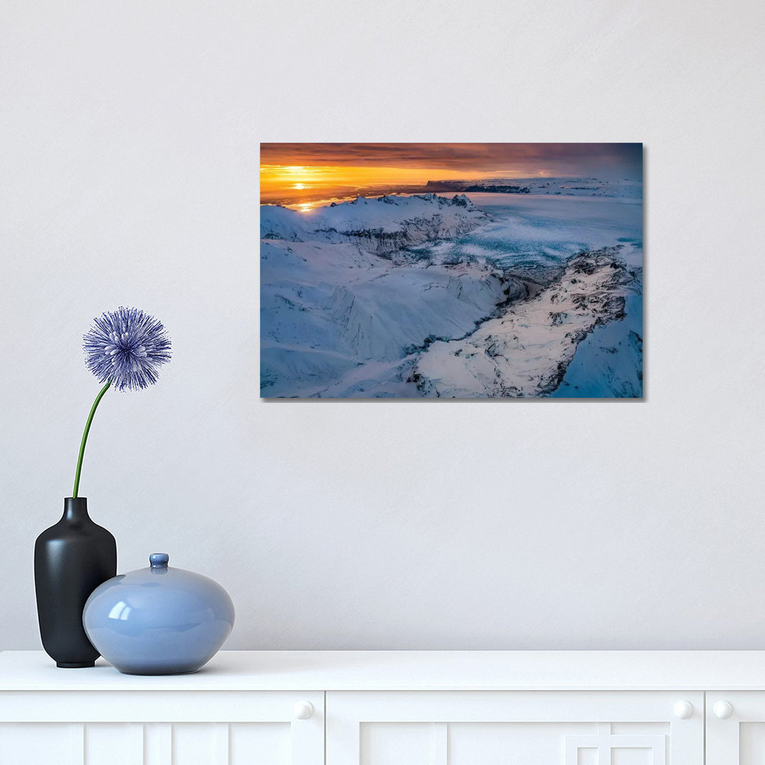 Glacial Landscapes, Vatnajokull Ice Cap, Vatnajokull National Park, Iceland. Unesco World Heritage Site. 1PC3