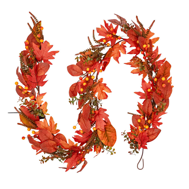 COPPER LEAF 183cm Faux Garland, No General Features