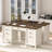 61.8" Modern Farmhouse Executive Desk-2128274033