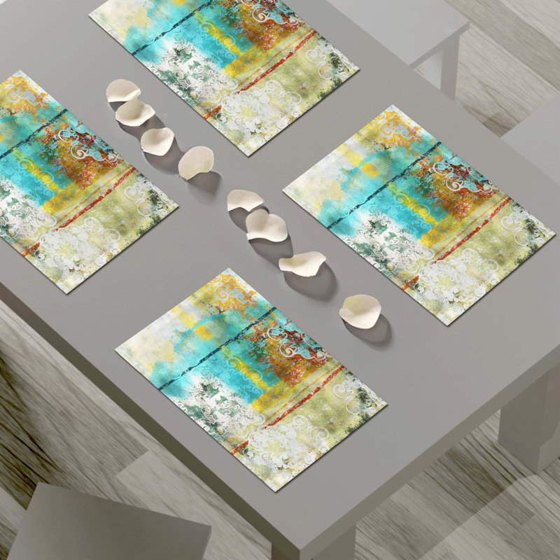 Napperon abstrait en polyester