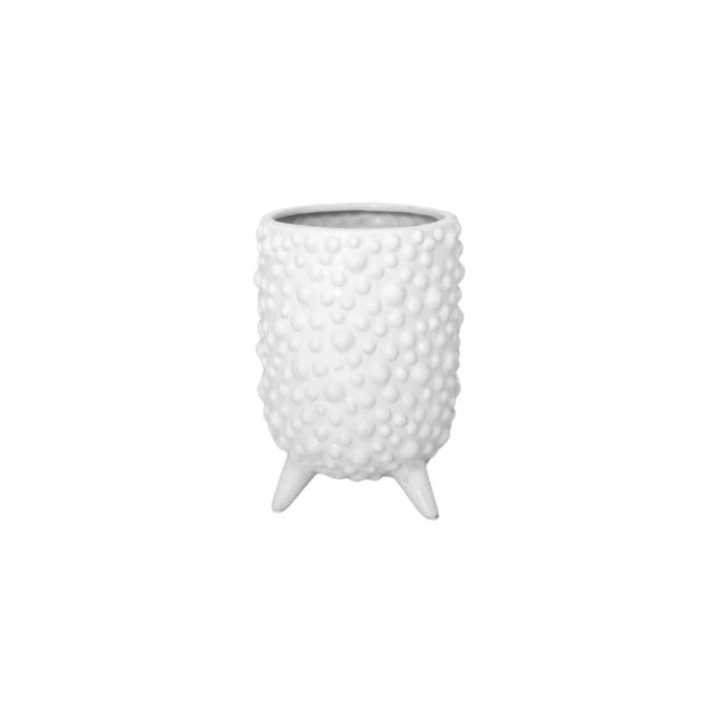 Ceramic Pot Matte Finish White
