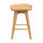 Tabouret de bar et de comptoir pivotant en bois massif Basnti-449026019-449026047